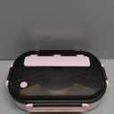 Insulated Lunch Boxes with a separate soup bowl, Stainless Steel Bento Box with Lid, 4‑Grid Portable Box with Spoons, Chopsticks and Lunch Bag, Leakproof Lunchbox Set for Work Travel Camping (Pink, 1.5L)