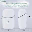 Waterless Diffuser - Plug in Waterless Essential Oil Diffuser with Timer & Light - 2025 Upgrade Version 10ml Smart Aromatherapy Plug in Wall Small Diffuser for Home, Offices and Hotel (MatteWhite)