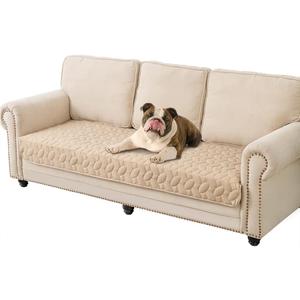 Ameritex Pet Bed Cover Dog Bed Blanket for Sofa and Furniture Waterproof New Pattern Design (30x70 Inch, Beige)