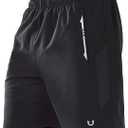 NORTHYARD Men's Running Athletic Shorts 5"/ 7"/ 9" Workout Gym Short Tennis Quick Dry Active Sport Hiking Basketball (Black, XL)