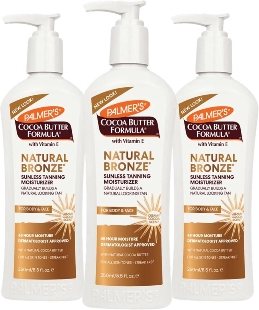 Palmer's Cocoa Butter Formula Natural Bronze Body Lotion, 8.5 Ounces (Pack of 3)