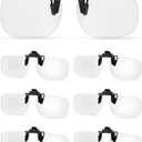 Copkim 4 Pairs Clip on Reading Glasses Flip up Magnifying Clip on Lens Blue Light Blocking Non Prescription Reading Glasses