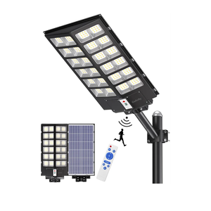 Gefolly SL-9800W Solar Street Lights Outdoor, 860000LM Commercial Parking Lot Light, 6500K Dusk to Dawn IP67 Security Flood Lights Motion Sensor Led Lamp for Basketball Court, Road, Yard