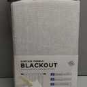 INOVADAY 100% Blackout Curtains for Bedroom, Black Out Curtains 96 Inch Long, Clip Rings Linen Blackout Drapes, Thermal Insulated Room Darkening for Living Room, 2 Panels - Beige,W50xL96