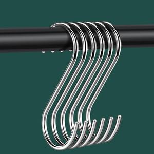 20Pcs S Hooks for Hanging,3.5 inch S Shaped Hooks for Kitchenware Pots Work Shop Utensils Clothes Bags Bathroom Towels Garden Plants
