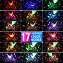 MOKOQI Star Projector Night Lights for Kids - Fun Gifts for 1-4-6-14 Year Old Girls Night Light Projector Rotating Star Sky Moon Light Projector for Kids Bedroom Decor -Pink