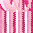Rose-Red Pink-White Party-Decorations Streamers Garland - 157Ft Four-Leaf Clover Hanging Banner,Wedding Girl Birthday Baby Bridal Shower Engagement Bachelorette Decor Hugtmr