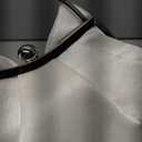 Verdusa Women's Bowknot Evening Bag Ruched Clutch Purse Party Handbag with Chain Strap (White)