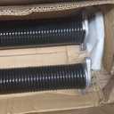 Garage Door Torsion Spring Set, Pair of 2" Electrophoresis Coated Garage Door Spring Replacement with 2 Non-Slip Winding Bars and Bearing, Minimum 16000 Cycles (.262x2x36)