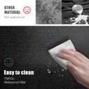 Chair Mat for Hard Floors, tixpol 60" x 75" Plastic Chair Mat for Hardwood Floors, Non-Slip Hard Floor Protector Desk Mat for Home Office, Waterproof Vinyl Floor Mat for Kids & Pets (Black)