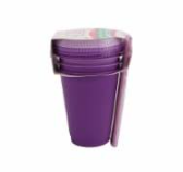 Little Table 17 oz Tumbler with Lid and Straw- Greens, 12 pc