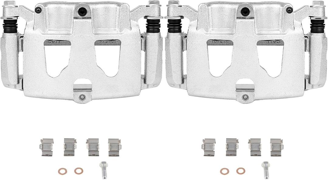 SCITOO 18B5473 18B5472 Rear Left & Right Disc Brake Calipers Assembly w/Bracket For Ford For F-250 Super Duty 2013-2019,For Ford For F-350 Super Duty 2013-2019 (SRW)