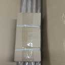 QDWIS Boho Wood Curtain Rods for Windows 48 to 84 inch, 1" Adjustable Heavy Duty Window Curtain Rod with Imitation Wood Grain Finials, Rustic Decorative Drapery Rods Set, Size:36-88'', Weathered Wood