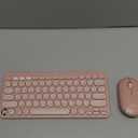 Logitech Pebble 2 Combo, Wireless Keyboard and Mouse, Quiet and Portable, Customizable, Logi Bolt, Bluetooth, Easy-Switch for Windows, macOS, iPadOS, Chrome - Tonal Rose