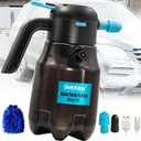 0.5Gal/2L Electric Foam Sprayer for Car Wash, 60PSI Powerful With 2 Nozzles, Rechargeable Auto Pressurized Battery Powered for Home Garden Cleaning