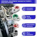 139PCS AC O Ring Kit Contains 30 Sizes,Durable A/C O Ring Assortment Kit with 54PCS Rubber Gasket & 85PCS Spacers for Seal Improvement,Professional AC Compressor Gasket Kits