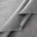 VitalCozy Grey Faux Linen Fabric 57 Inch x 3.3 Yard Grey Cover Fabric by The Yard for Sofas, Chairs, Box Spring Foundations, Conceals Frame and Staples Inside Furniture, DIY Craft Project