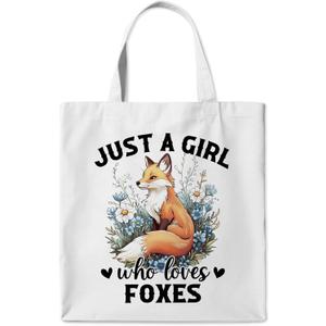 Animal Aesthetic Tote Bags Gifts for Women Who Love Animals, Funny Cute Reusable Canvas Tote Bag for Shopping Camping