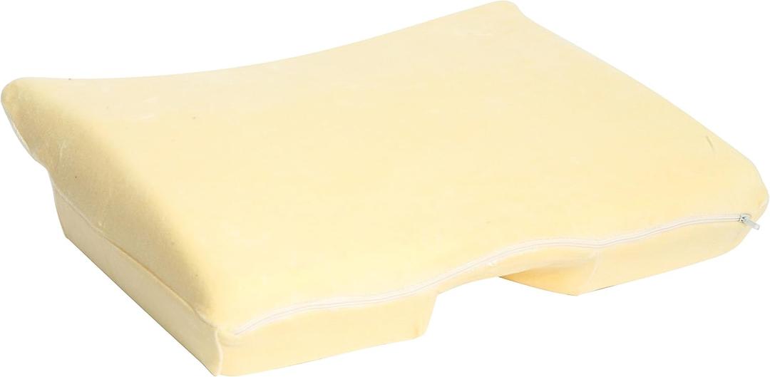 Better Sleep Pillow Memory Foam, 3.5" Thick Foam - Patented Arm-Tunnel Design Improves Hand and Arm Circulation - Neck Pain Relief - Perfect Side and Stomach Sleeper Pillow - Bed Pillow, Cream, Small Memory Foam