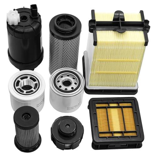7286322 7343102 Engine Oil Filter and Air Filter Service Kit Fit for Bobcat S450 S510 S530 S550 S570 S590 S595 S630 S650 T450 T550 T590 T595 T630 T650, Replace 7221933 7012303 6686926 7221934