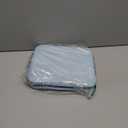 NOL Kids Lunch Bag - Kids 3+ Reusable Insulated Lunch Box with Zipper Closure Buckle Handle Adjustable Long Shoulder Strap, Easy-Clean Waterproof Fabric, Children Lunch Tote Bag for School -Light blue (Horizontal (7 Liters))