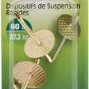 Hillman AnchorWire Brass-Plated One Piece Quick Hanger 60 lb. 3 pk Brass
