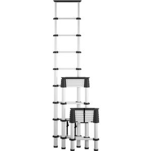 COSCO SmartClose Telescoping Aluminum Ladder with top Cap (300-lb Capacity, 8.5 ft. Ladder with 12 ft Max Reach)