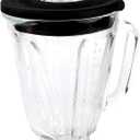 Anbige Replacement Parts 5-cups Glass Jar with Blade and Collar,Compatible with Hamilton Beach Blender 58146J, 53521FG, 59149C