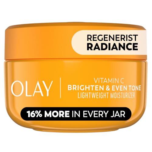 Olay Regenerist Radiance Vitamin C Face Moisturizer: Bright & Even Lightweight Cream for Women - Brightens, Hydrates, Evens Tone + Texture for Glowing Skin - 2 Oz
