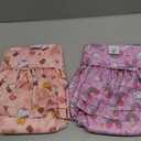 CuteBone Female Dog Diapers with Skirts 3 Pack Reusable Puppy Dresses Pants for Heat Cycle Period QBD17L