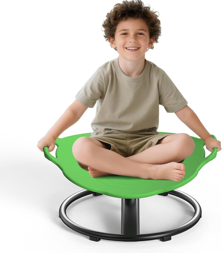 Spinning Chair for Autistic Kids - Sensory Spinning Chair Safety Handle & Non-Slip Design, Spin Chairs for Kids Autism can Hold 200 lbs90kg, Suitable for Training Body Coordination