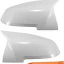for BMW F20 F22 F23 F30 F31 F32 F33 F36 F87 M2 X1 E84 Driver Passenger Side Mirror Covers Cap Replacement Rearview Mirror Guard Covers White 1 Pair