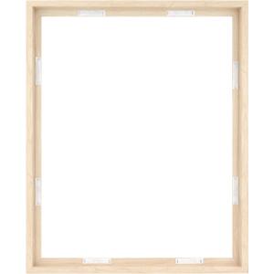 MCS Canvas Float Frames 24x30 Frame, Natural Woodgrain Frame for Finished Canvases, Vertical & Horizontal Wall Hanging Large Frame with Adhesive for Canvas Paintings (1-Pack)