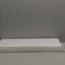 BATODA Set of 2 17" White Floating Shelves Wall Mounted for Bathroom  Wooden Decorative Wall Bookshelf - Storage Shelf Organizer for Home, Bedroom, Kitchen - Black Bracket, Shelving Mounting Included