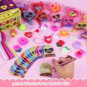 Valentines Day Cards for Kids,24 Pack Heart Lollipop-Shaped Plastic Ball with Valentine Squishy Toys for Kids Valentines Party Favors School Classroom Exchange Gift