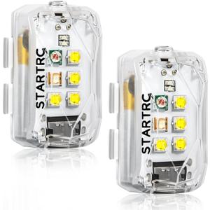STARTRC Drone Strobe Light, Rechargable Flash Led Lamplight for FAA DroneNight Flying, Fits for DJI Neo 2,Mini 5 Pro/ 4 Pro/3/4k, Avata 2,Air 3S and All RC Drones Accessory(2pc)