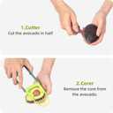 All-in-1 Avocado Slicer Cutter Tool  Avocado Pitter, Slicer, Peeler & Masher  Food-Grade Plastic, Safe & Easy to Use, Dishwasher Safe