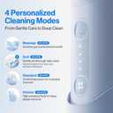 usmile C10 Portable Water Flosser for Travel Mothers Day Gifts, 95-Day Battery, 4 Modes, 360 Nozzle, 180ml Tank, IPX7 Waterproof, Dentist-Recommended for Braces, Implants & Sensitive Gums (Blue)