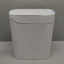 MOPALL Automatic Motion Sensor Bathroom Trash Can with Lid, 3.5 Gallon Touchless Garbage Can, IPX5 Waterproof Smart Small Waste Basket for Bedroom Kitchen Office