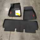 BaseLayer Alfombrillas para Tesla Model 3 (2017-2025) Highland, fabricadas en Estados Unidos, alfombrillas prmium para todo tipo de clima, delanteras y traseras (logotipo rojo)