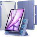 ESR for iPad Air 13 Inch Case M4/M3/M2 (2026/2025/2024) with Pencil Holder, Removable Magnetic Cover, Vertical Stand, Fully Supports Pencil Pro and Pencil(USB-C), Rebound 360 Series, Purple
