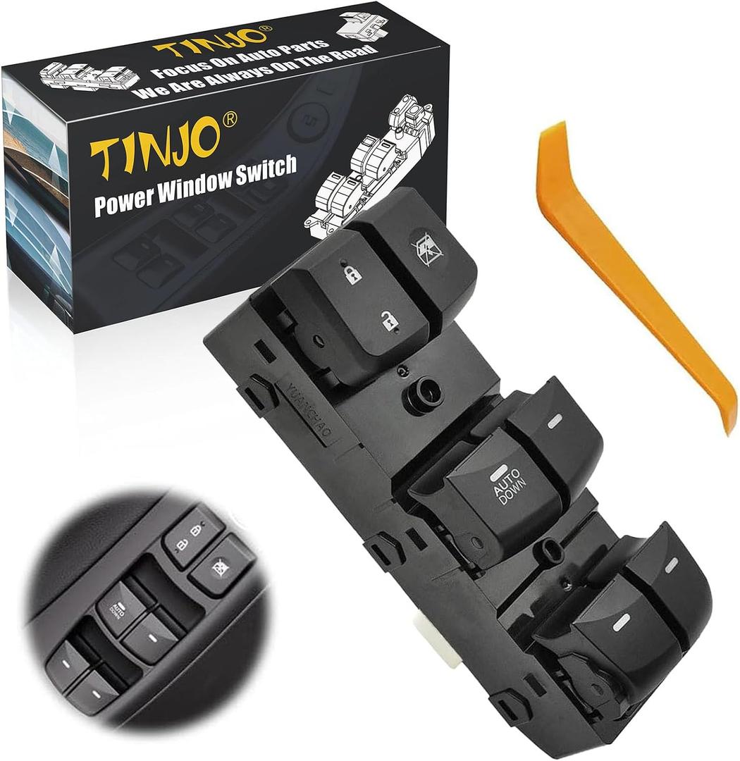 Power Window Control Switch fit for Hyundai Elantra 2011-2015, Replace OEM 93570-3X000, Front Left Driver Side Power Window Master Control Switch Button 11-15
