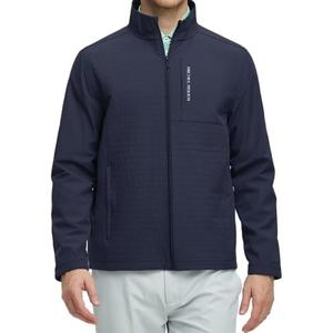 Rouen Mens Golf Raincoat Jacket Zipper Pockets Lightweight Softshell Hooded Water-resistant Spring Fall Outdoor Windbreaker (M)