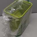 Compost Bin for Kitchen Countertop 5L/1.3 Gal Hanging Small Trash Can with Lid, Kichen Under Sink Trash Can, Wall Mount Indoor Compost Bucket with Lid(Lime Green)