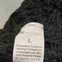 RoseSeek Women's Long Sleeve Crochet Cover Up Knitted Hollow Out Cropped Swimsuit Cover Ups Tops Large