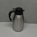 Cresimo Thermal Coffee Carafe 68oz / 2L - 12 Hours Hot Beverage Dispenser, Insulated Stainless Steel Carafe for Liquids, Coffee Carafes For Keeping Hot Water Dispenser for Parties - Large Tea Flask (Silver)