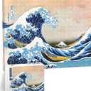 PieceRelax Puzzle Canvas Wall Art 366 Plastic Pieces for Adults  Hokusai  The Great Wave of Kanagawa  Unique Gift & Home Décor with Jigsaw Puzzle Artwork for Living Room Bedroom [HN1278]