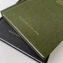 SAGEPAPER Blank Recipe Notebook with Linen Hardcover, Recipe Notebook to Write in Your Own Recipes, Family Recipe Book Holds 70+ Recipes and Conversion Chart, Timeless Keepsake Cookbook (Charcoal Black)