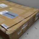 Solid Wooden Desk with Drawers - 32 x 16 Inch Narrow Desks, Rubberwood Mid Century Modern Desks, Small Writing Desk for Bedroom|Small Spaces - Walnut Color