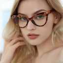 VOOGLAM Cat Eye Blue Light Blocking Glasses for Women Anti UV Eyestrain Eyewear Maite OP02131